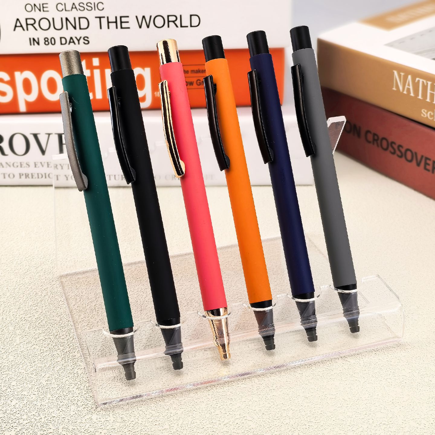 Lápiz de metal lápiz de pulverización de metal lápiz de pantalla táctil lápiz de hotel lápiz de bolas de metal lápiz de condensador de pegamento blando de metal