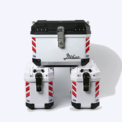 Boxes on Both Sides, Non-Aluminum | Motorcycle trunk