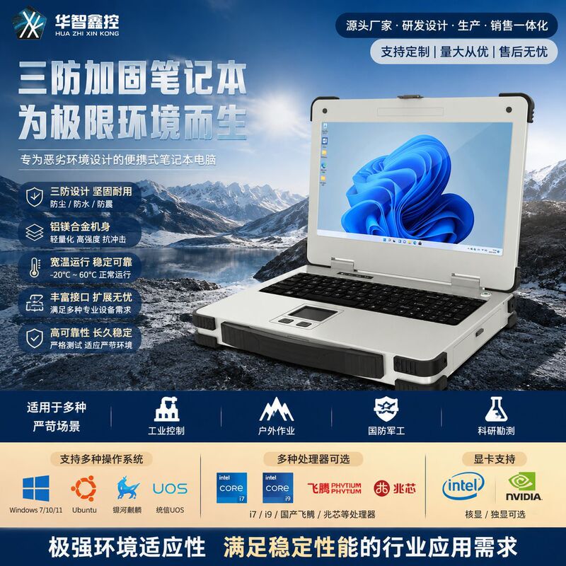 Three-proof reinforcement notebook computer industrial industrial control computer notebook outdoor mobile workstation 4060 alone Three-proof reinforcement notebook computer industrial industrial control computer notebook outdoor mobile workstation 4060 alone