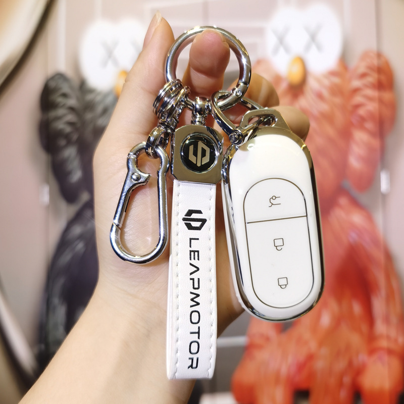 2023款零跑c11鑰匙套23年零跑C01新能源車鑰匙包遙控保護殼扣男女