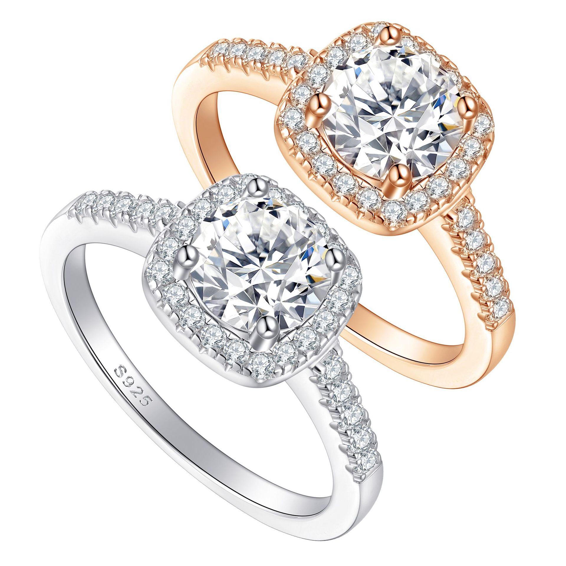 Cross-border e-commerce popular rings for European and American women S925 silver handmade jewelry silver accessories export wholesale wedding rings