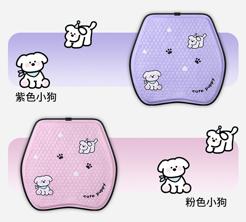 Factory direct summer cartoon honeycomb gel car seat cushion ice cushion office seat cushion breathable silicone cold cushion