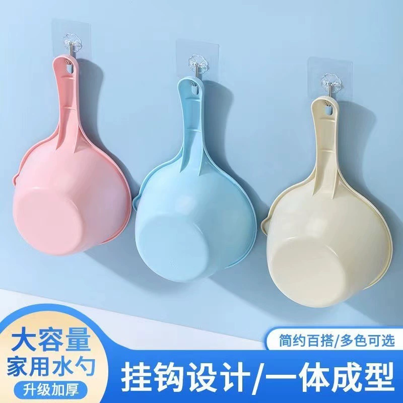 Кухонная пластиковая утолщенная длинная ручка ложка для ванны