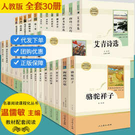 全30册人教版初中课外阅读书籍朝花夕拾海底两万里原著中考名著