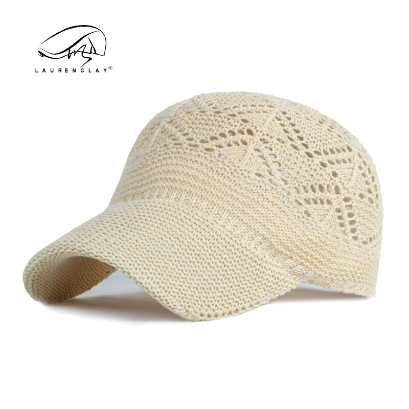 Sombrero transfronterizo al por mayor verano protección solar al aire libre sol sombrero femenino malla hueca transpirable gorra de béisbol gorra de punto