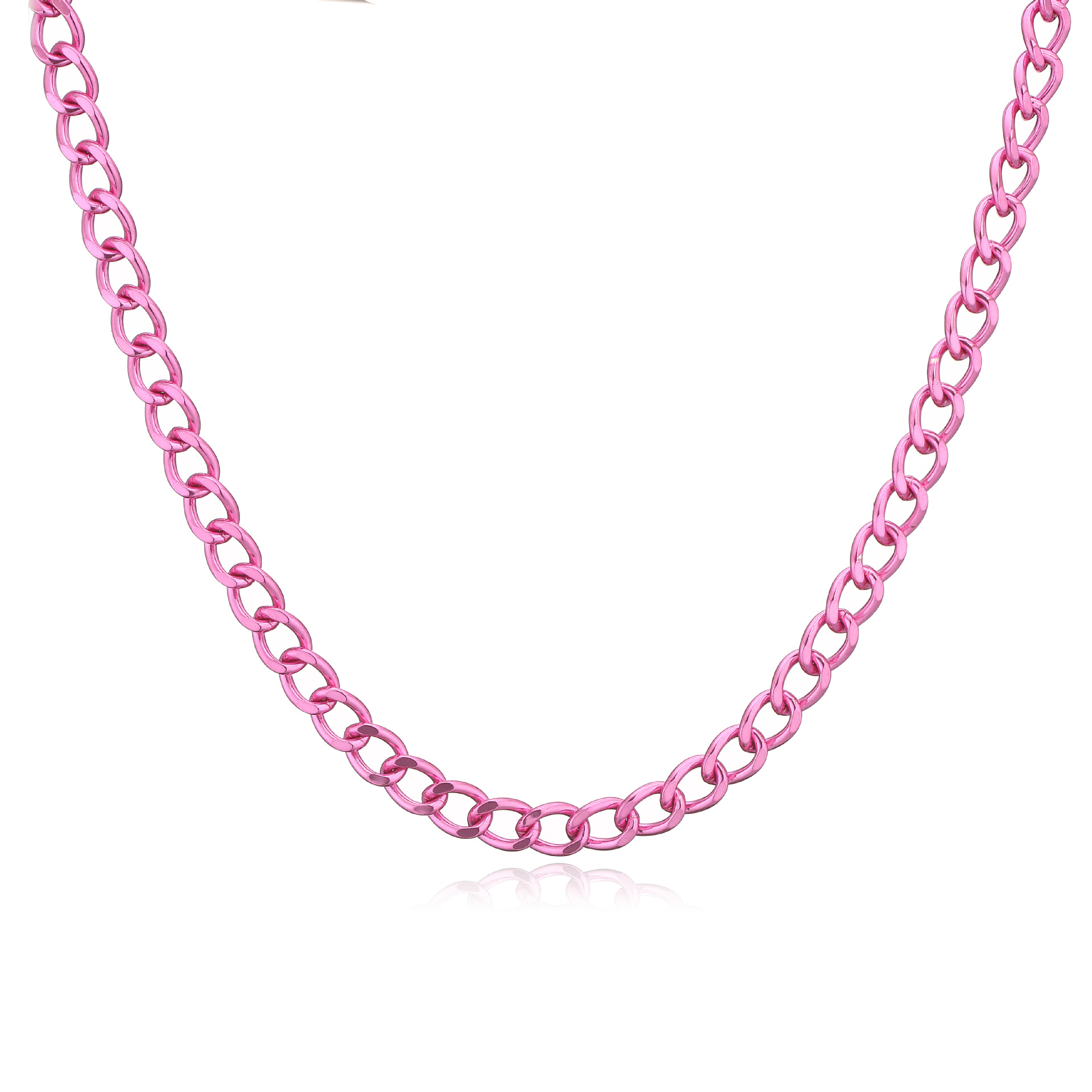 Cool Style Solid Color Copper Plating Necklace 1 Piece