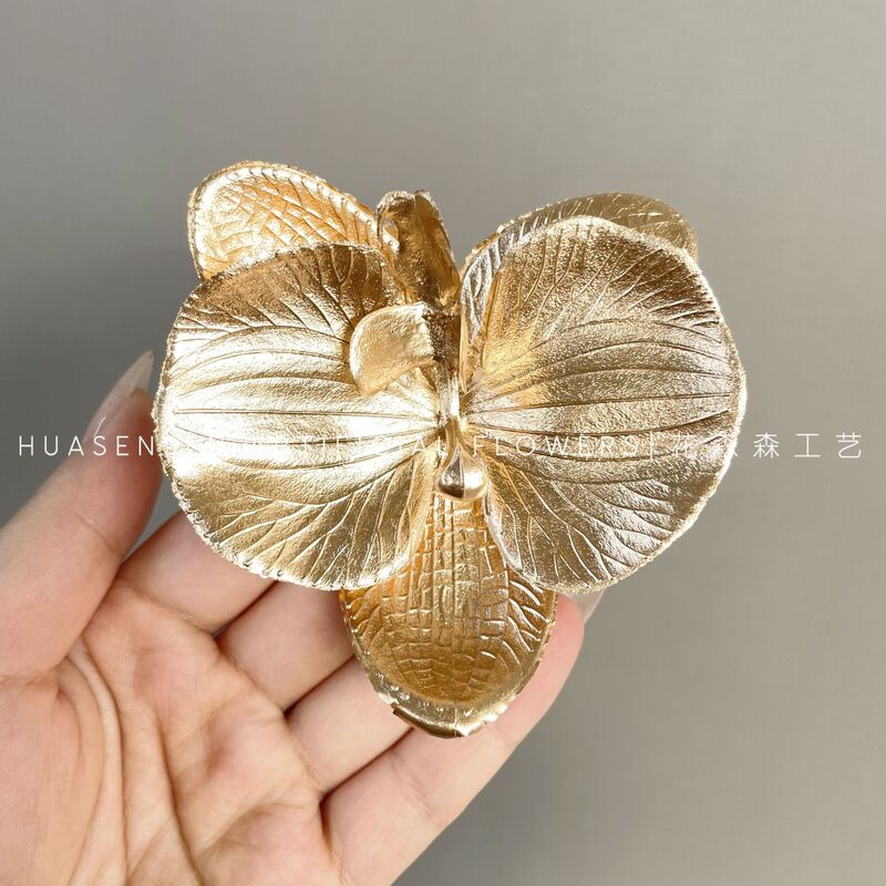 3Dプリントフィルム胡蝶蘭シミュレーション単輪花頭手作り結婚お土産喜糖箱装飾diy靴花|undefined