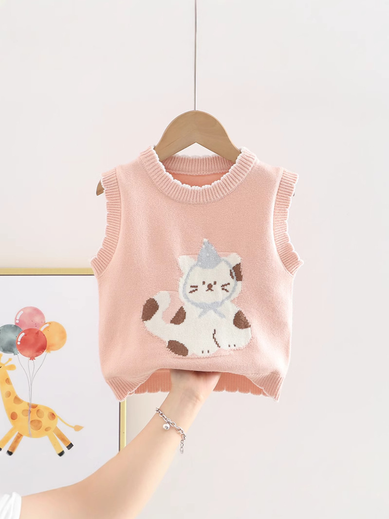 Primavera y otoño chaleco para bebé chaleco chaleco para niña chaleco de lana para bebé chaleco de punto chaleco para uso exterior chaleco todo fósforo