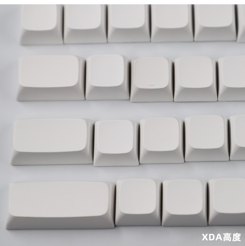 Fabrika PBT malzemeden XDA yüksek normcore beyaz tuş başlığı ışık korumalı 134 tuşlu küçük tam set malzemeli mekanik klavye tuş başlığı