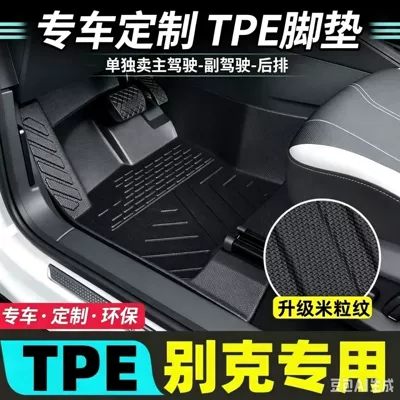 full-coverage TPE car floor mats, Modelə uyğun ayaqaltı