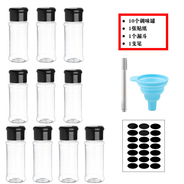 Botella de polvo de pimienta de polvo de sal