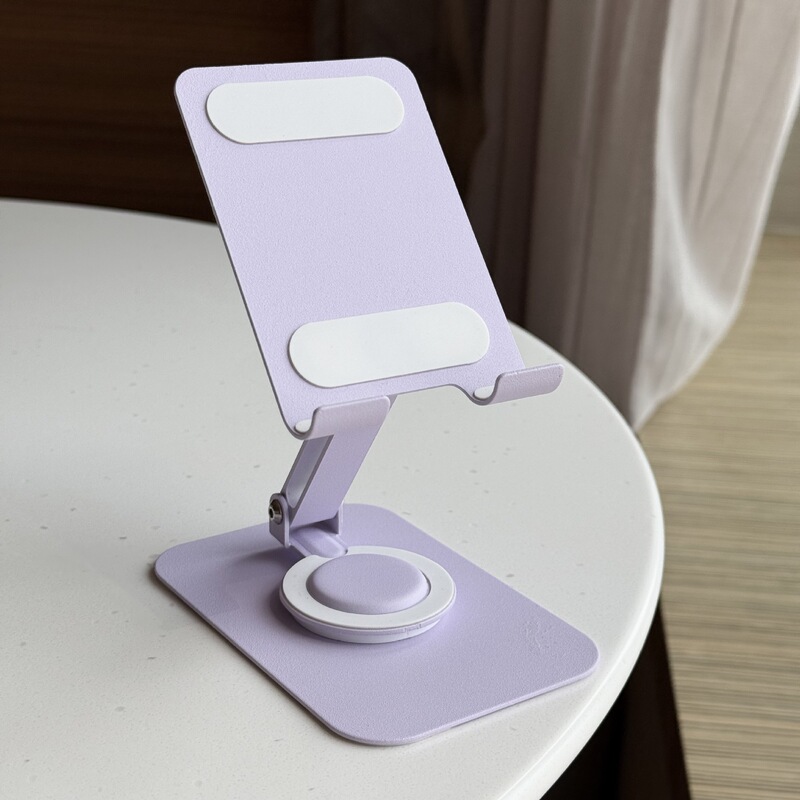 Desktop Tablet Stand with Customizable Logo, Foldable Lazy Phone Stand, Factory Desktop Metal Phone Stand