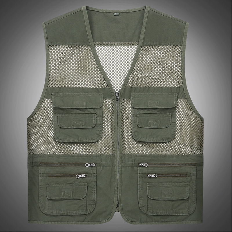 Malla de algodón puro #61-Verde del ejército