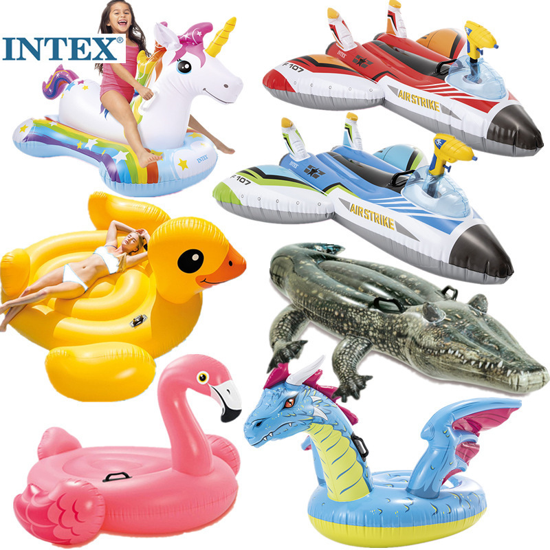 Water Park inflatable swimming pool floating toy children swimming ring dolphin surf mount killer whale shark
