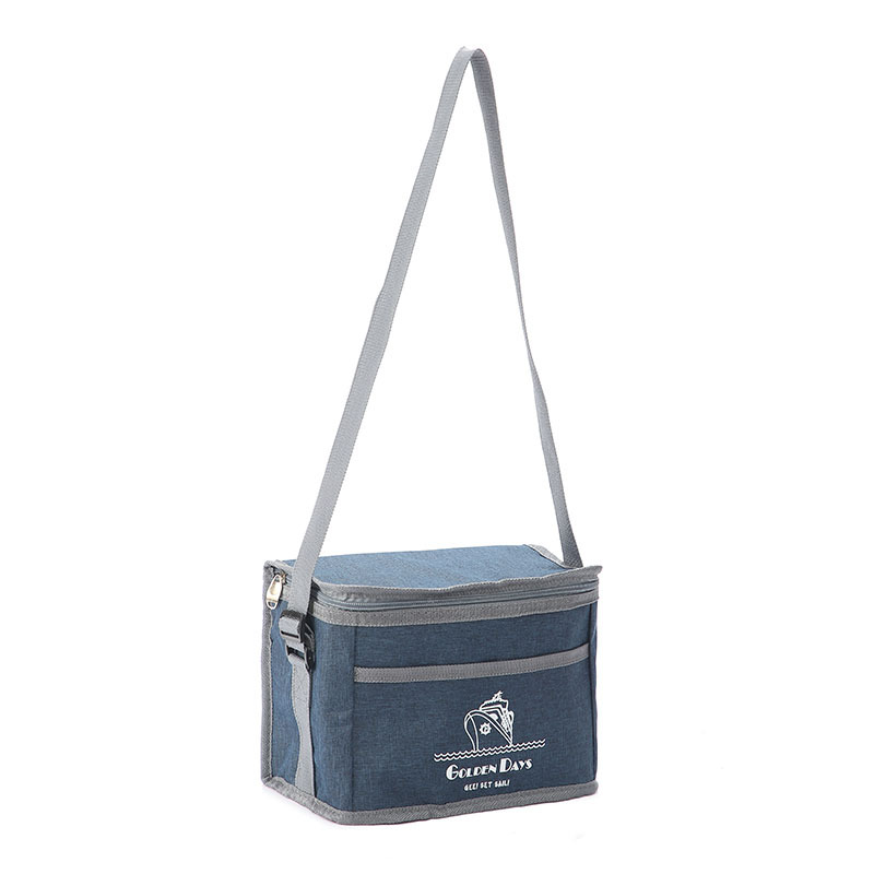 Bolsa Térmica Porta Alimentos de Tela Oxford, Portátil, Plegable, para Viaje