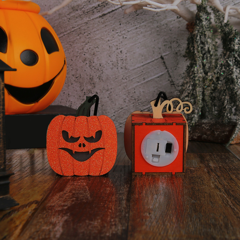 Home & Garden ove New Pumpkin Lantern Children's Portable Night Light Ghost Festival Luminous Lantern Decoration Props Wholesale_voghion.com