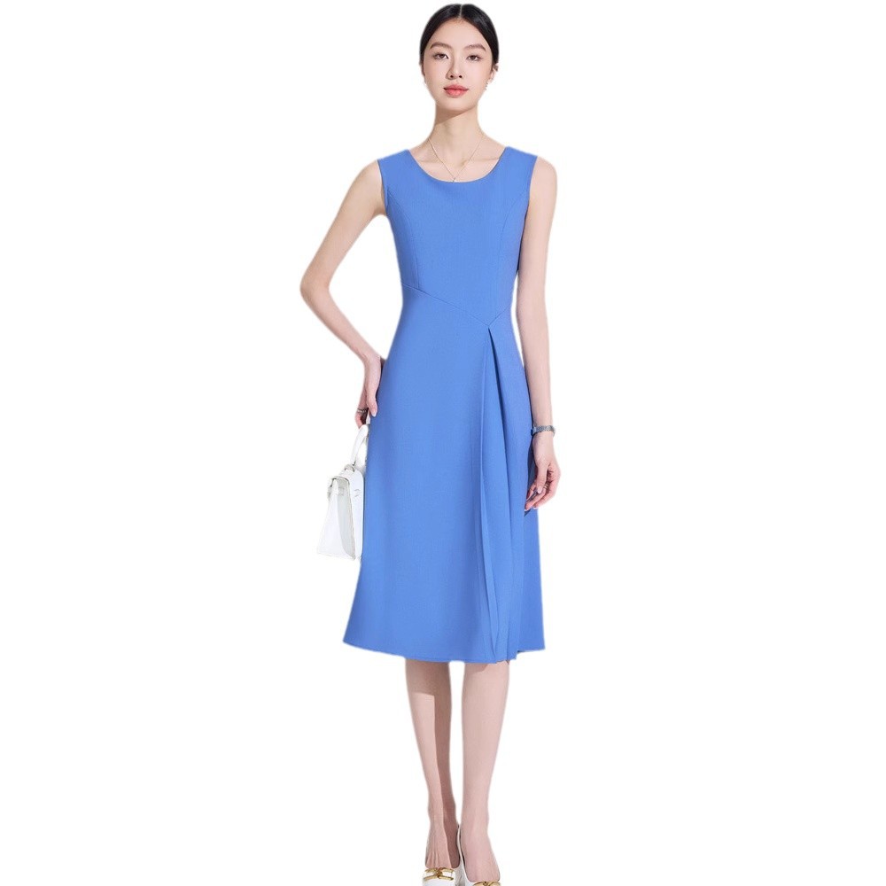 Summer elegant fashionable design dress with sleeves with a round…