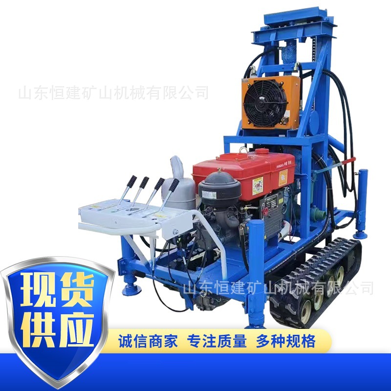 Perforación hidráulica diesel tipo rastreo, perforación de gran calibre para pozos de aguas profundas, perforación de rastreo diesel tipo doble