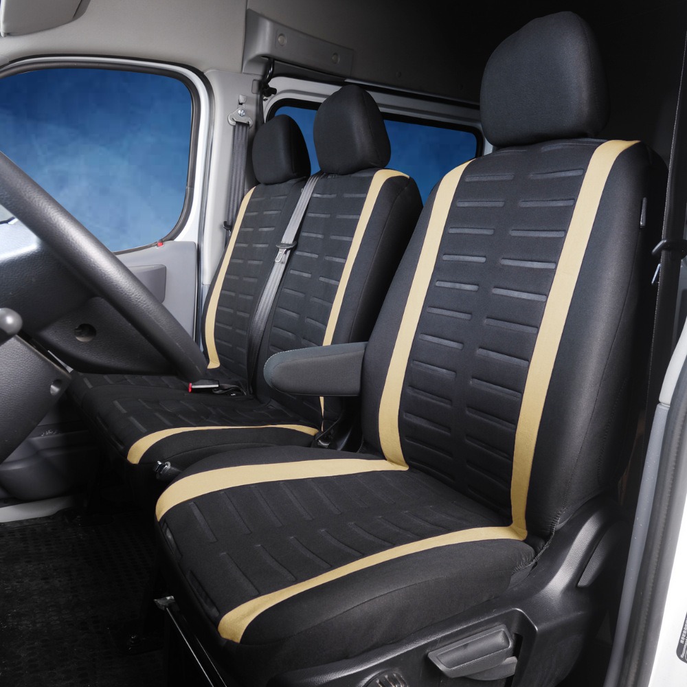 Cross-Border Car Seat Covers, Truck Seat Cushions, Truck Seat Covers, 2+1 Universal Seat Covers for Iveco, Ford, Vauxhall