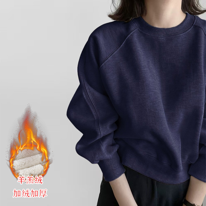 네이비블루 011 (0도 정도 착용하기 적합한 초두꺼운 램스울 모델)