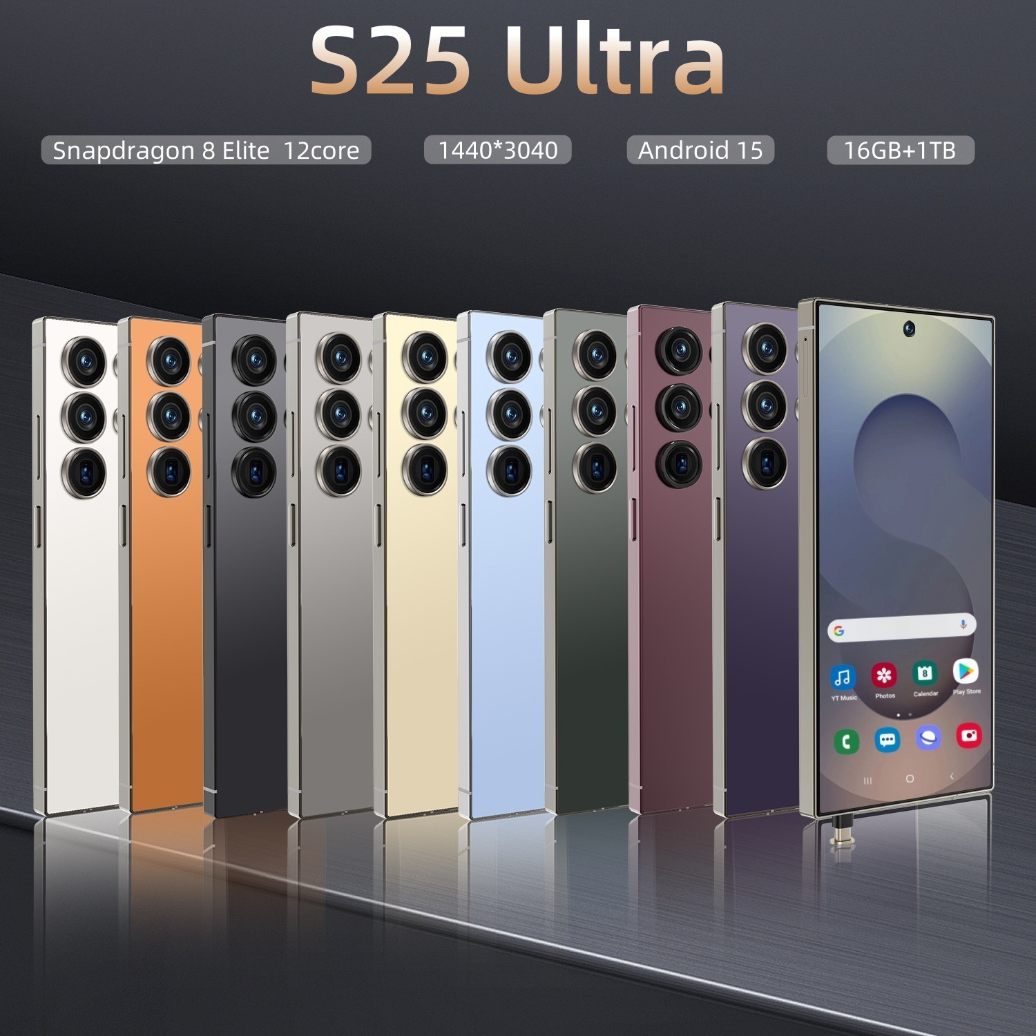 S25Ultra跨境外贸 7.3英寸安卓全网通8核智能手机4+64 现货TK代发