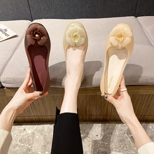 女士凉鞋夏季2024新款平底沙滩防滑耐磨时尚外穿浅口包头果冻凉鞋