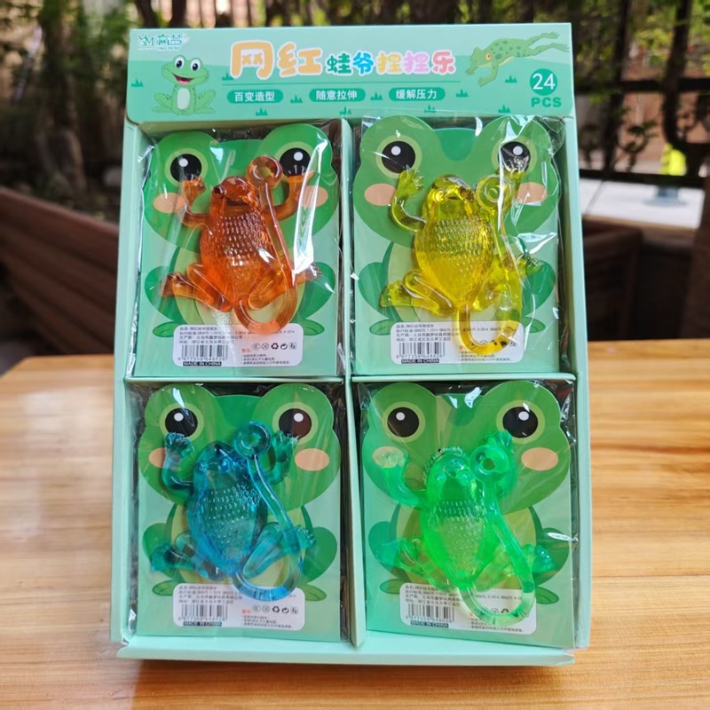 Wall Climber New 24 Frog Sticky Hand Simulation Children Students Venting Trick Toys Popular Around Schools