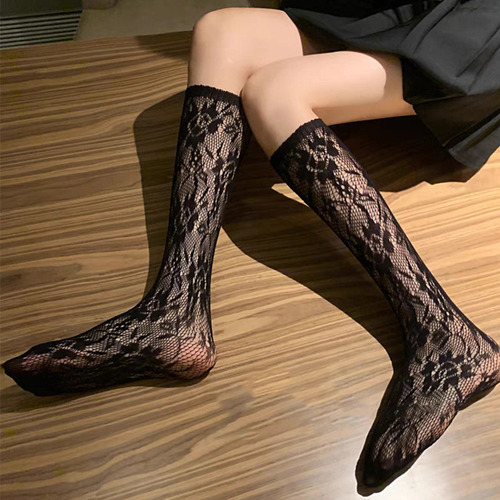 Sexy black stockings, anti-snatch, versatile, slimming calf stockings, Lolita JK stockings, lace sexy stockings, ultra-thin