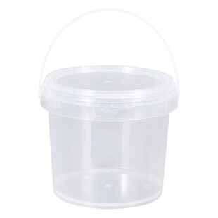 Transparent portable fruit tea ice powder bucket with lid thickened sealed plastic bucket fermented bean curd raw marinade sauce small seafood packaging bucket