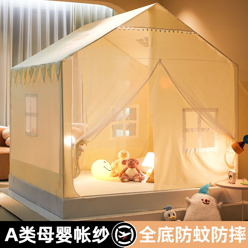 Verano nuevo tipo de casa pequeña mosquitera hogar 2024 nuevo dormitorio instalación gratuita yurta bebé niño anti-caída tienda