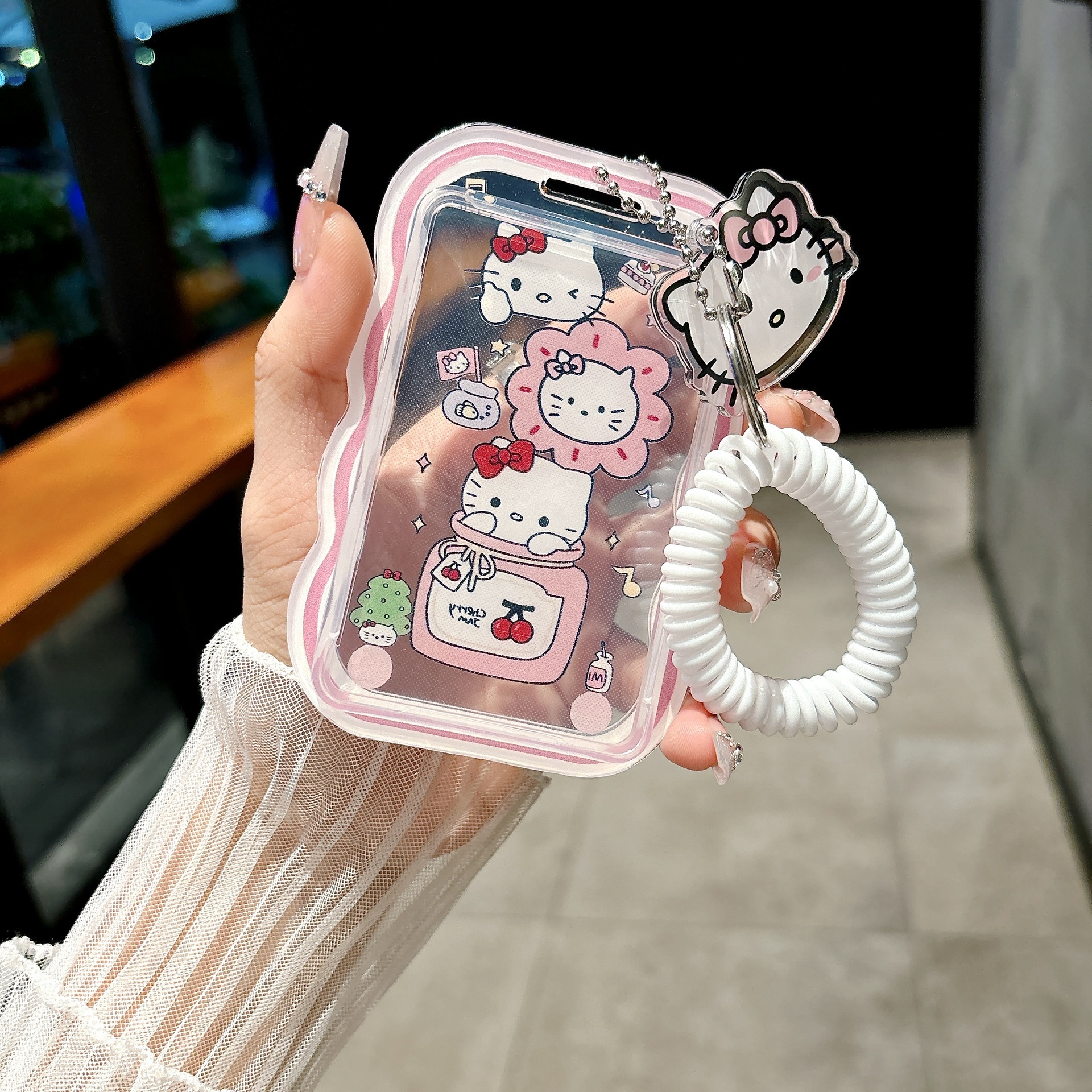 門禁公交工作證件卡套雙面透明硬殼禮物卡套追星照片背包裝飾掛件