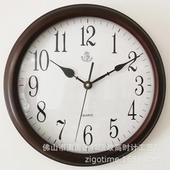 【現物】高級実木掛け時計客間大気壁鐘新中国式装飾鐘実木大壁鐘木