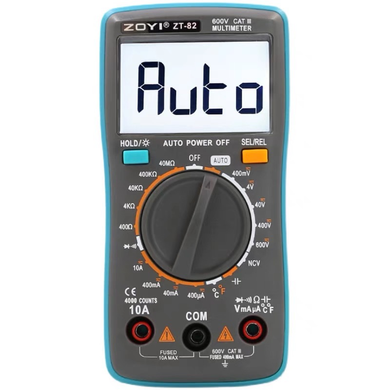 众仪万用表ZT82/ZT81数字万用表便携式高精度万用表智能防烧