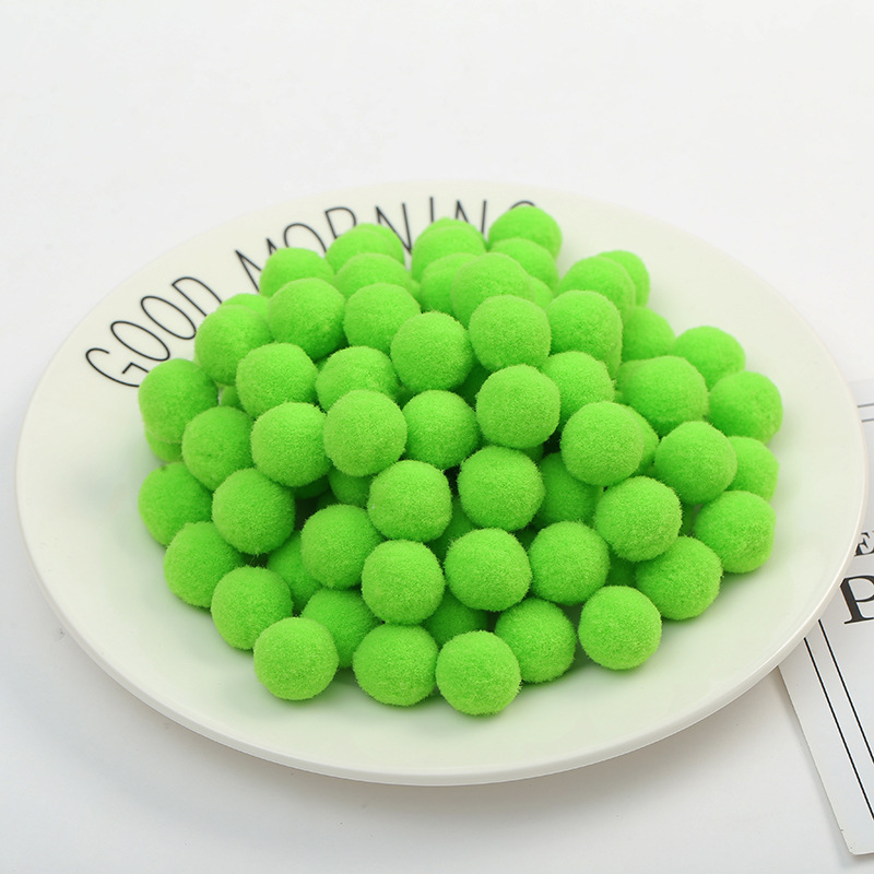 Pompones de Peluche para Manualidades 1cm 100 Piezas de Poliéster