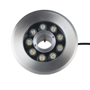 Square Park Corner Spotlights Waterproof Round Fish Pond Lighting Embedded Fountain Underwater Light Factory Supply
