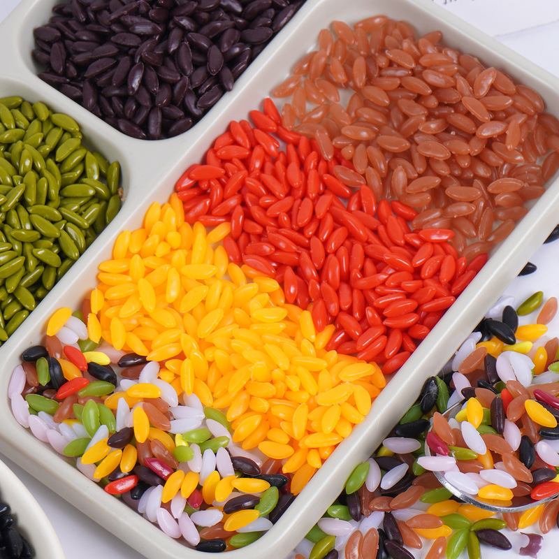 Simulated Food Long-Grain Rice Model, Multi-Grain Rice Grains, Colored Rice, Handmade Accessories, Pvc Food Toys, Brown Rice Simulated Food Long-Grain Rice Model, Multi-Grain Rice Grains, Colored Rice, Handmade Accessories, Pvc Food Toys, Brown Rice