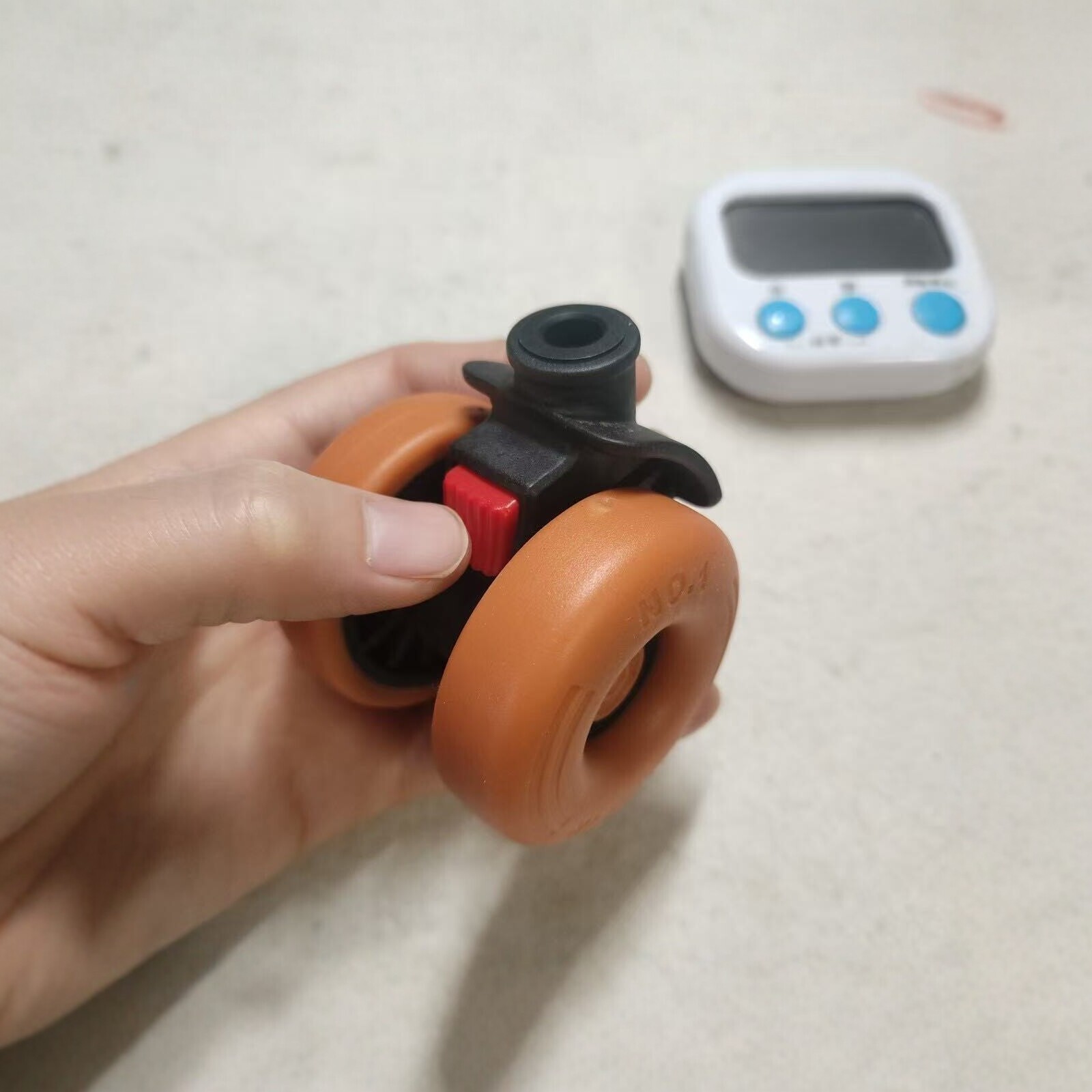 Silent and wear-resistant luggage wheel accessories, 7cm orange double-wheel replacement wheels for trolley cases