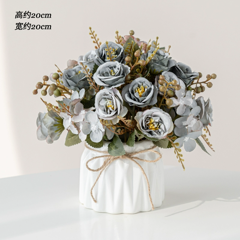 Nordic simulation flower decorative flower decorative flower room fake flowers fake flower plastic flower dining table flower bionic bionic flower bleaching flowers