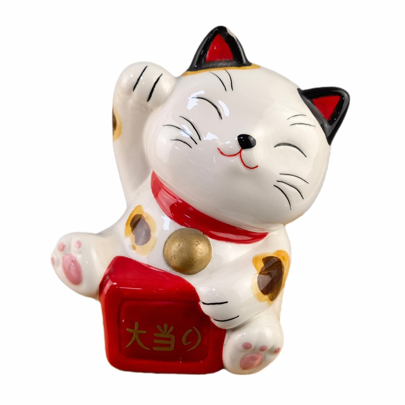 Gato gordo gato de cerámica hucha regalo para niños lindo gato de la suerte hucha niña hucha hucha