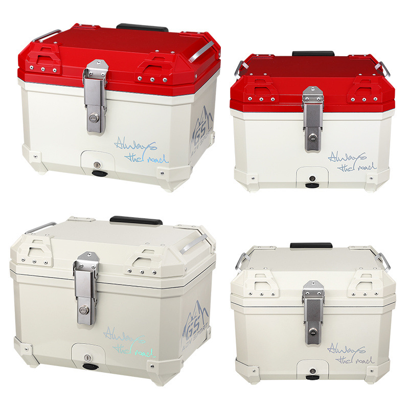 Maleta de motocicleta, scooter, coche eléctrico de tamaño grande, caja trasera, caja de herramientas para llevar, desmontaje rápido