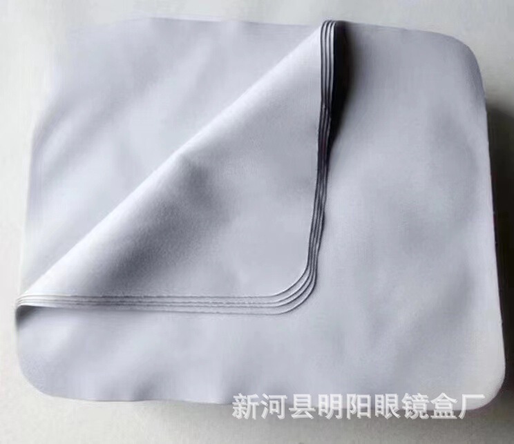 高級メガネの布の超細い繊維の2色はスエードの皮の絨毛の厚い海島の糸の携帯電話のスクリーンをまねて布の卸売りの印字を拭きます。|undefined