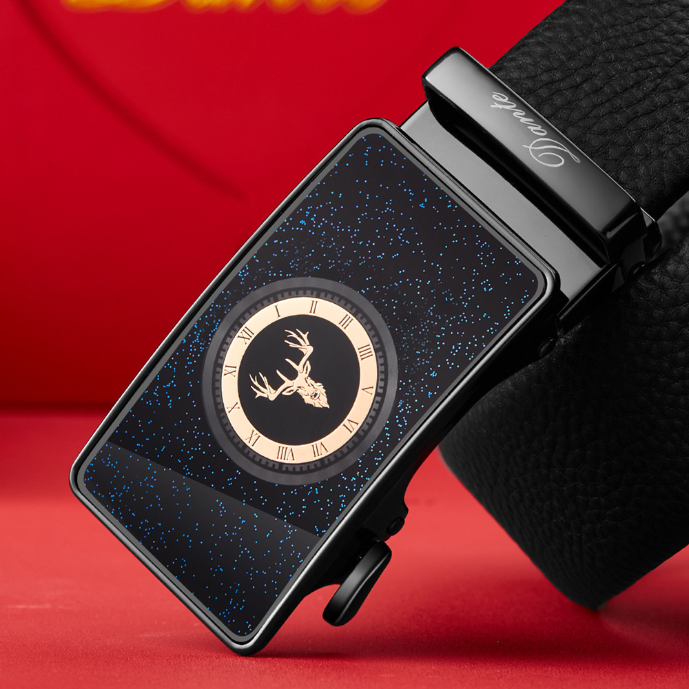 2023 neuer, heiß verkaufter Gürtel für Herren mit automatischer Schnalle, meistverkaufter Stil, genau wie hochwertiger Boxgürtel aus Leder, Gürtelgeschenk im Business-Stil_voghion.com