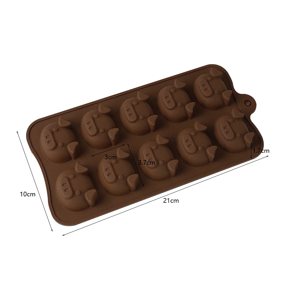 Molde de Silicona para Chocolate DIY, Multiuso con Formas de Dibujos Animados para Repostería