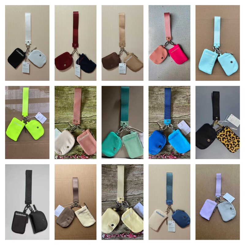 New Lulu Multifunctional Fashionable Women's Wrist Bag Portable Bank Card Mini Coin Storage Bag Wrist Bag