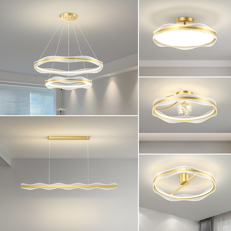 Lámpara de Techo Moderna y Sencilla para Sala de Estar, Modelo 2025, Iluminación Principal para el Hogar, Combinación para Dormitorio, Comedor, Iluminación para Toda la Casa