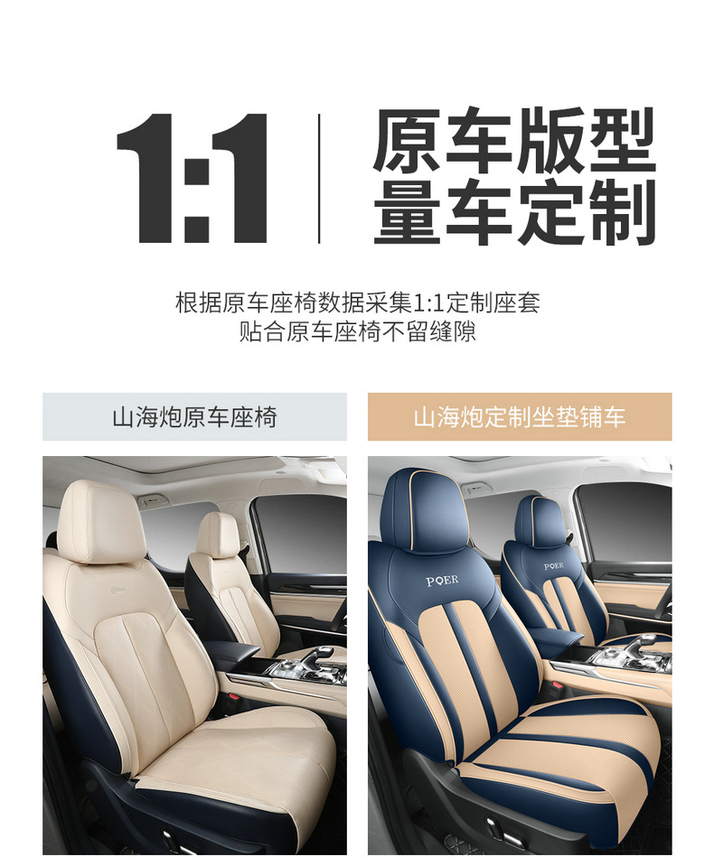 Seat Cover for Great Wall Shanhai Cannon, Full Set Leather