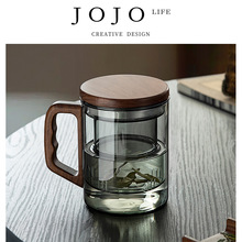 JOJO'S L. PD·Wood·杯具家用玻璃泡茶杯子日式绿茶茶道杯 |木语