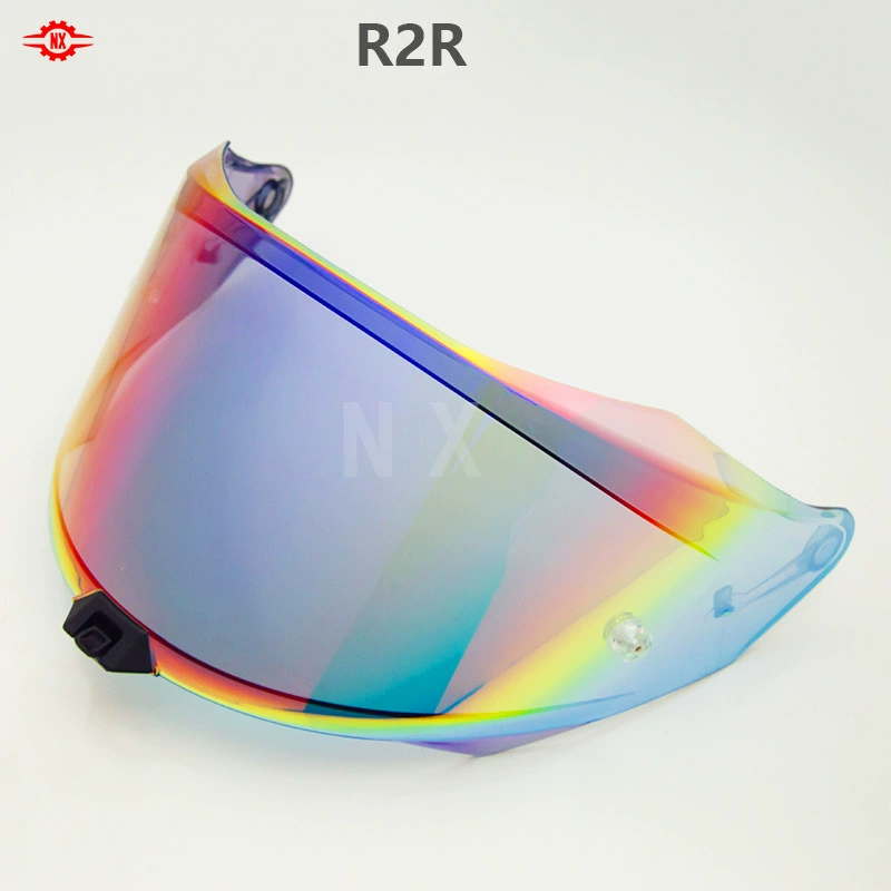Подходит для линз шлема KYT R2R, линз для полнолицевого шлема, противотуманная пленка, пленка для обесцвечивания, универсальный солнцезащитный козырек и защита от ультрафиолета днем ​​и ночью.