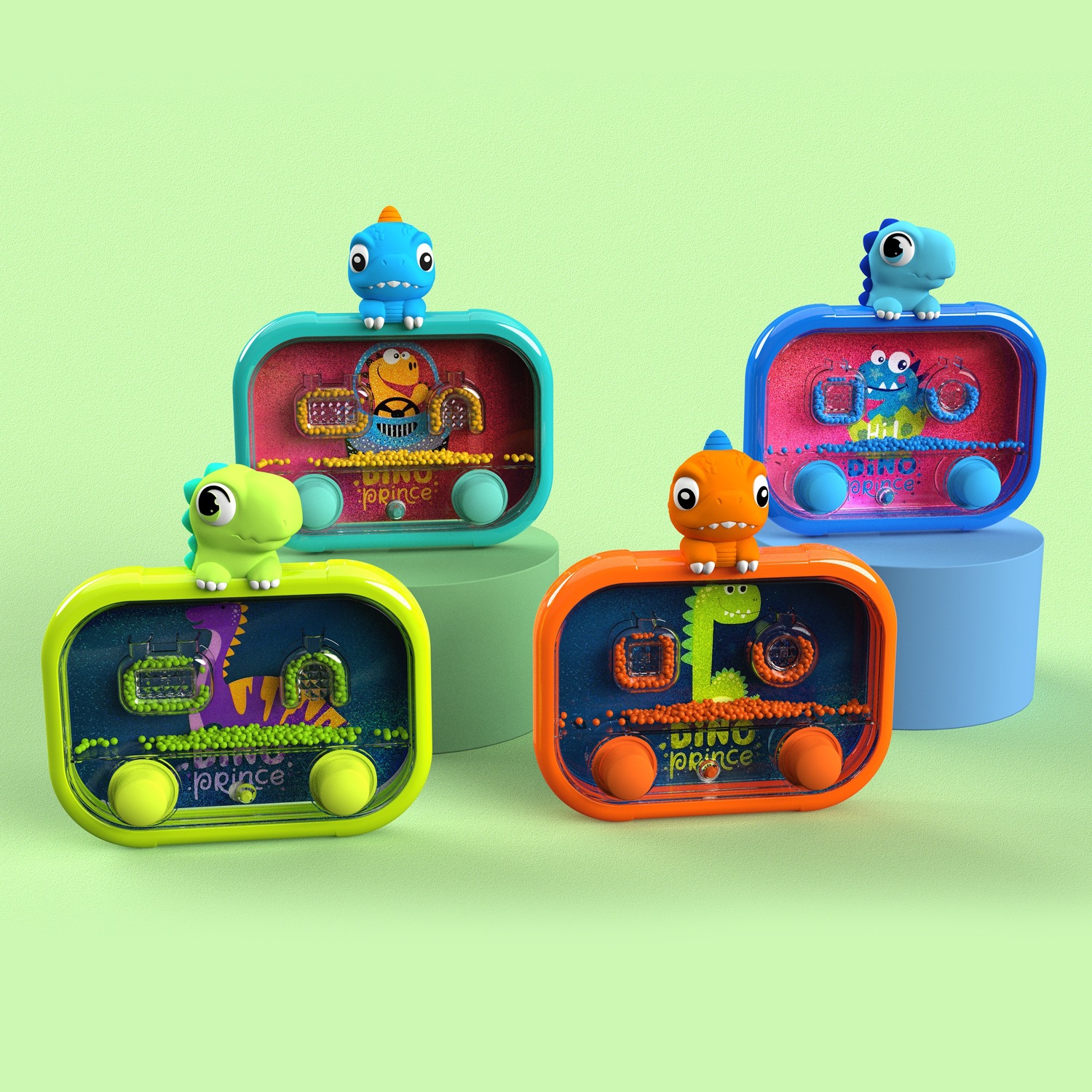 Creative Decompression Water Machine Water Magic Bead Game Machine Ocean Dinosaur Unicorn Capybara Educational Kidsren's Toy