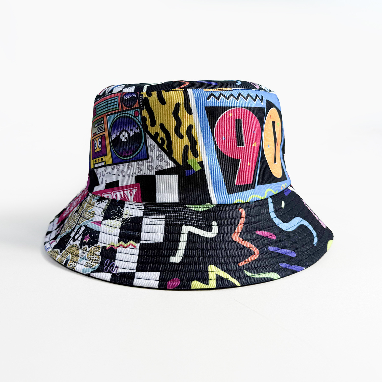 Fisherman Hat Fashion Basin Hat Sunscreen Cap 80s 90s Retro Bucket